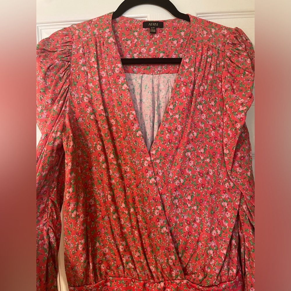AFRM Floral Bodysuit - EUC